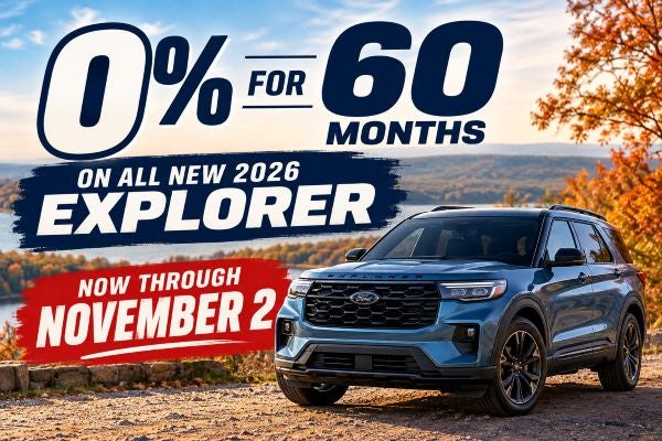 0% APR on 2026 Explorer